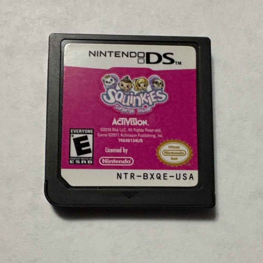 Nintendo DS Squinkies Game with Pink Label